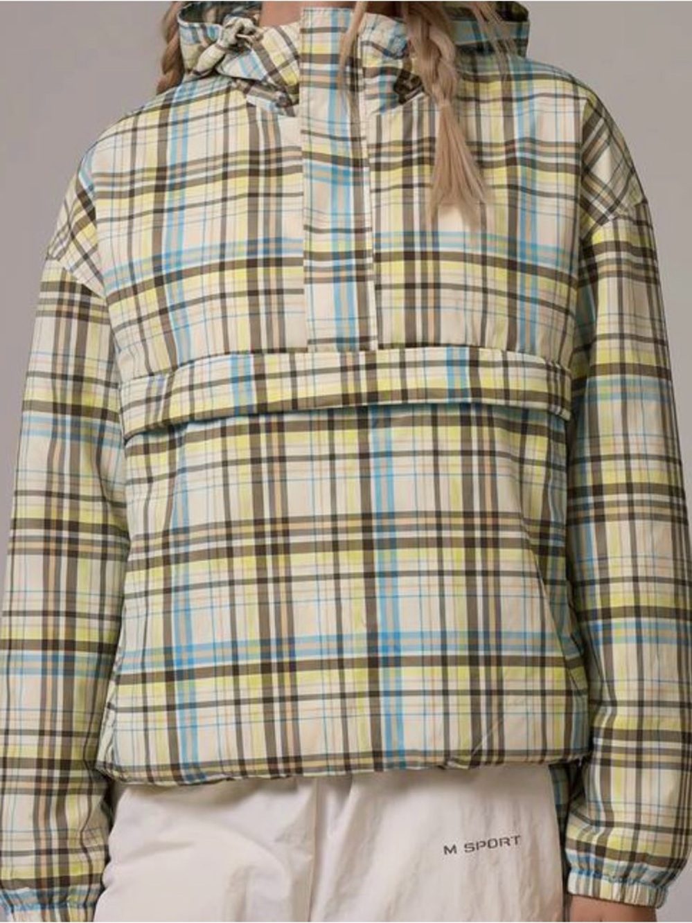 Whimsy cute plaided hooded jacket
